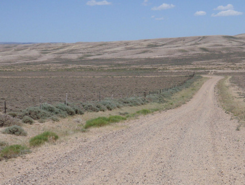 Heading East on CR 2317, Wyoming, GDMBR.